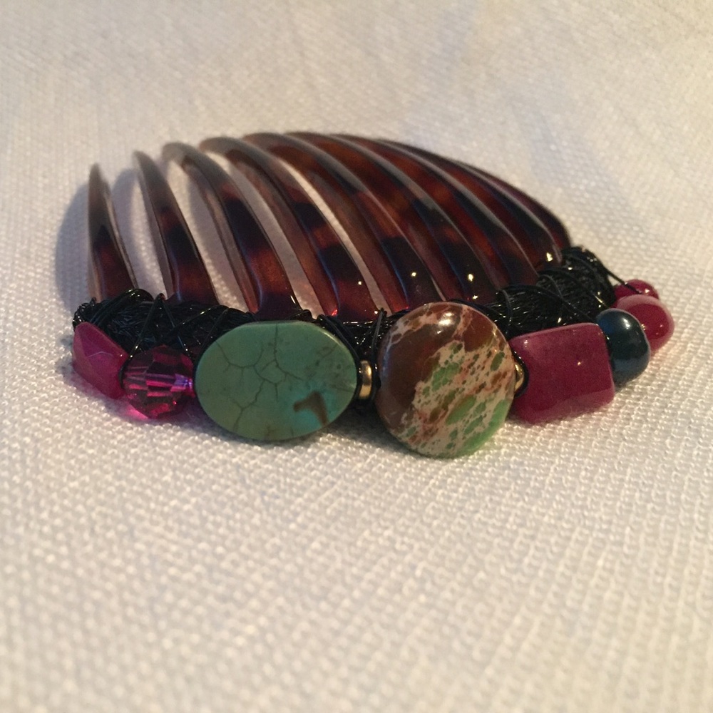 Colette Malouf semi precious‎ stone hair accessory
